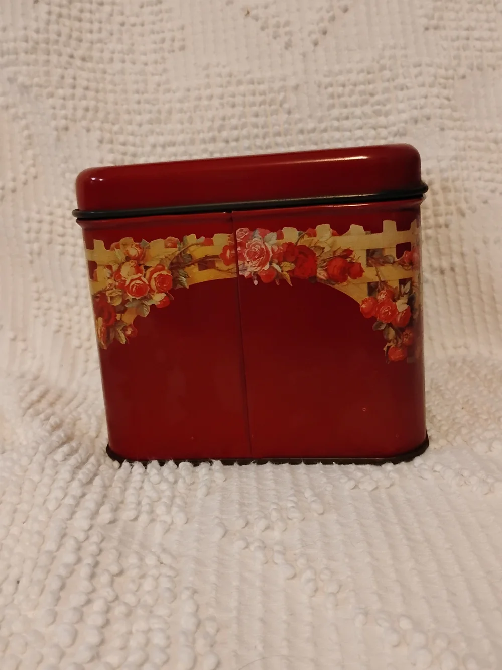 Coca-Cola Coke Vintage 6 in. Square Tin Decor Woman Floral Logo